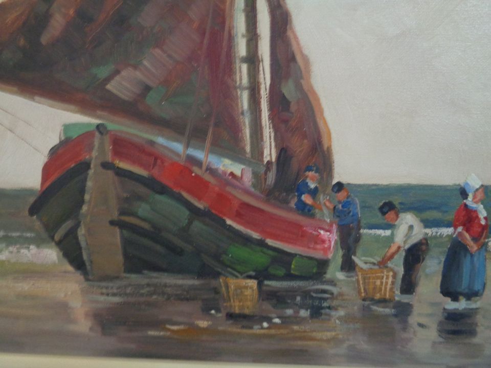 Ölgemälde - 40 x 80 cm - mit Rahmen - GEORG BEDEY in Mildstedt