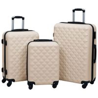 Hartschalen-Trolley-Set Koffer Set Reisekoffer 3 Stk. Gold ABS Bayern - Bad Kissingen Vorschau