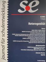Journal für Schulentwicklung, Heft 4/2003 Heterogenität Rheinland-Pfalz - Konz Vorschau