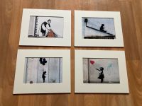 4 x Banksy Bilder im Passepartout Mecklenburg-Vorpommern - Stralsund Vorschau