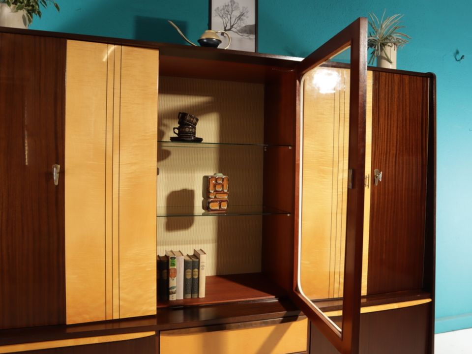 Vintage Highboard mit vielen Funktionen aus den 60er Jahren in Oelsnitz / Vogtland