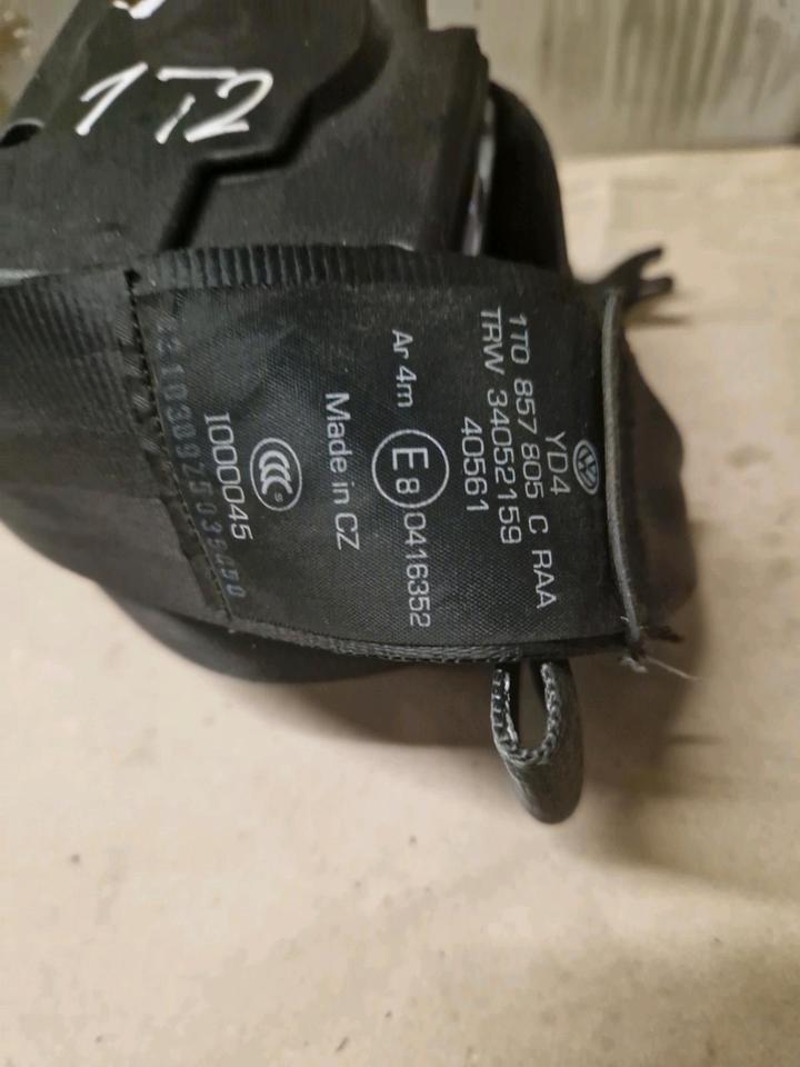 VW Sicherheitsgurt Hinten L&R  1T0857806C & 1T0857805C in Bochum