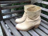 SHABBIES AMSTERDAM Leder Stiefeletten chic beige 39 Hessen - Riedstadt Vorschau