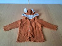 PUSBLU Strickjacke mit Teddyfell & Ohren braun Größe 74 Nordrhein-Westfalen - Meckenheim Vorschau