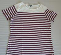 Damen T- Shirt „Street One“, Gr. 40, gestreift bordeaux/wollweiß Hessen - Idstein Vorschau
