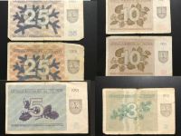 Banknote aus Litauen - 1-3-5-10-25 Talonas, 1991 Nordrhein-Westfalen - Billerbeck Vorschau