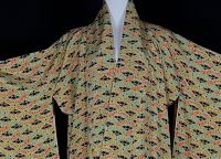 Vintage Unisex Kimono Japan Alt Seide Schmetterlinge Erdöne Friedrichshain-Kreuzberg - Friedrichshain Vorschau