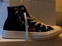 Converse Chuck Taylor All Star Lift Hi Schwarz Floral Embroidery Brandenburg - Oranienburg Vorschau