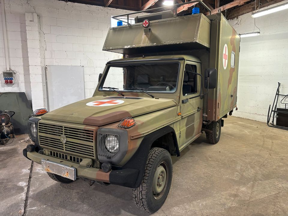 Puch 230 GE Sanitätswagen Sani 3120 Mercedes G Wolf Camper Armee in Erbach