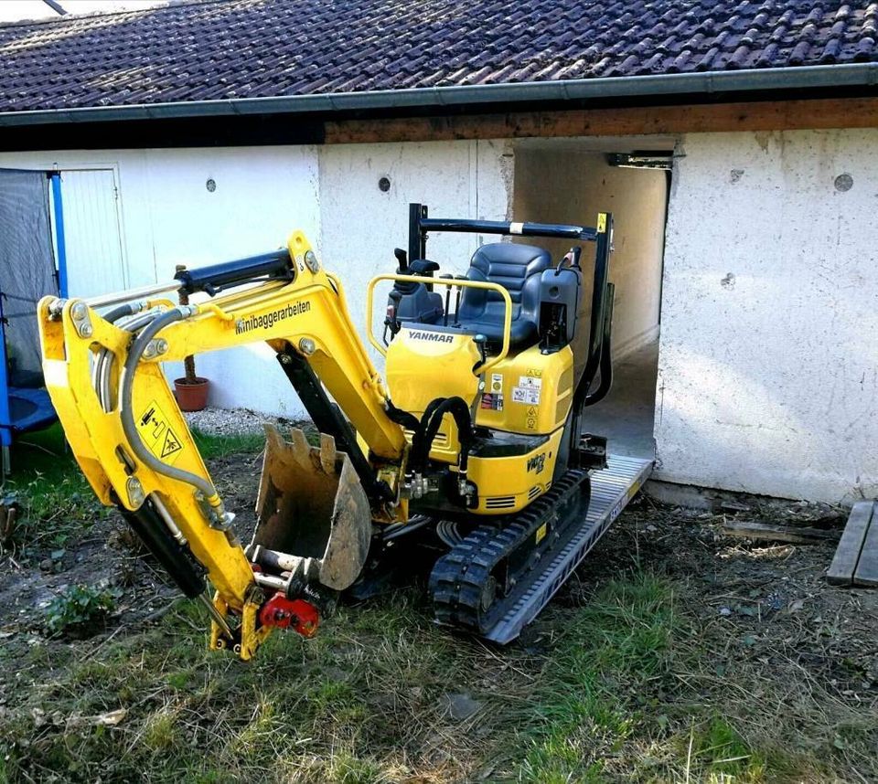 Biete: feuchte Keller trocken legen mit Minibagger, Keller Nass in Bayern -  Waldkraiburg