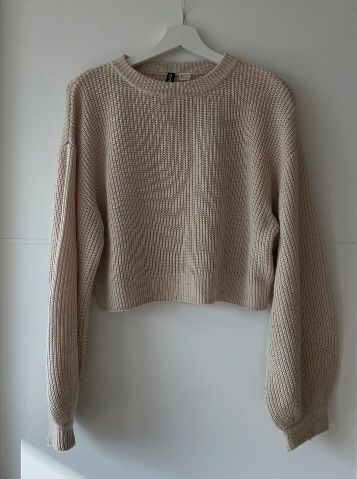 H&M kurzer Strickpullover beige creme in Bremen