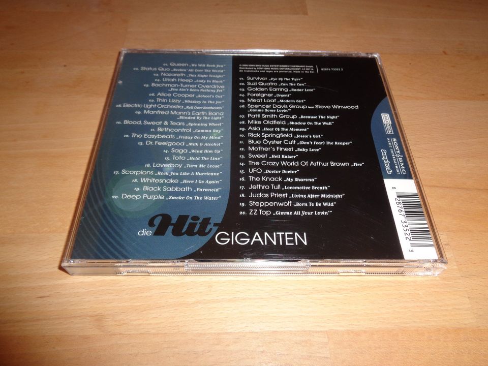 Die Hit Giganten - Rocksongs, Doppel CD, Rock, Pop, CD Album in Hemdingen