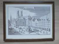 Merian Nachdruck „Der Marckt zu München“, gerahmt Nordrhein-Westfalen - Königswinter Vorschau