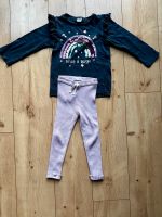 Set aus ZARA Rib Leggings 110 und Regenbogen Shirt 116 Rheinland-Pfalz - Altrip Vorschau