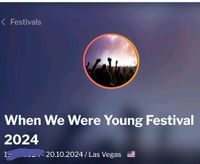 1 Festival Ticket für das When We Where Young in Las Vegas Düsseldorf - Angermund Vorschau