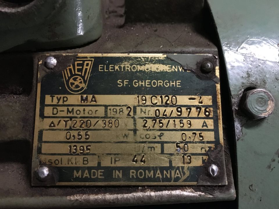 Elektromotorenwerke SF.Gheorghe 0,55kW 1395 U/min IP44 in Königs Wusterhausen