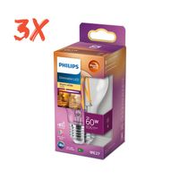 A83 3er Set Philips LED Filament Leuchtmittel Birne Dimmbar E27 Hamburg-Mitte - Hamburg Billstedt   Vorschau