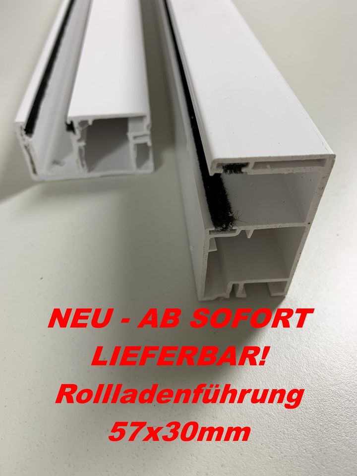 Rollladenführung Rollladen Führung Set 57x30mm PVC weiß ab Lager in Preußisch Oldendorf