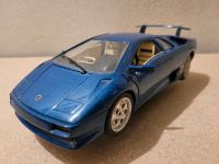 Vintage Modellauto Burago Lamborghini 1990 blau Flügeltüren Leipzig - Plagwitz Vorschau