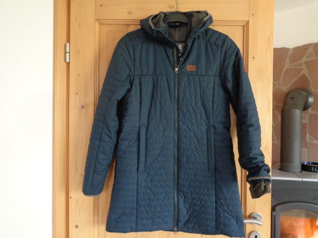 Jack Wolfskin Mantel blau Gr. S Kapuze Damenjacke in Partenstein