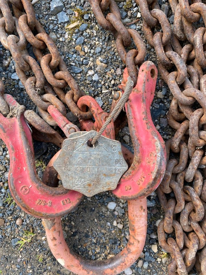 Anschlagkette Krankette Schwerlastkette 2-Strang in Buchholz (Westerwald)