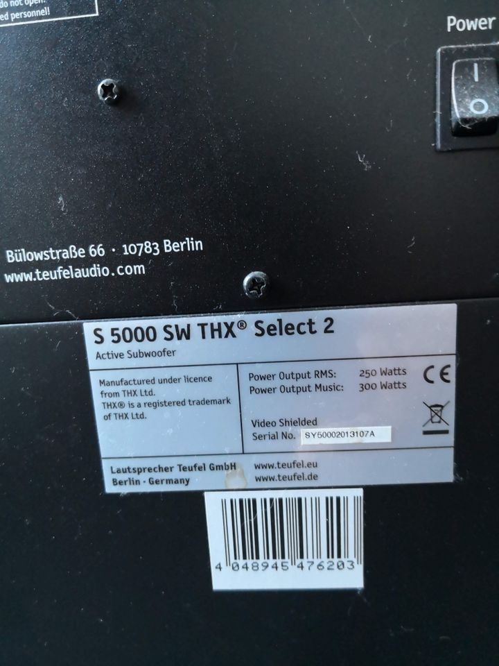 Teufel Aktiv Subwoofer S 5000 SW THX Select 2 in Gelsenkirchen
