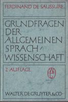 Grundfragen der Allgemeinen Sprachwissenschaft (De Saussure) München - Bogenhausen Vorschau