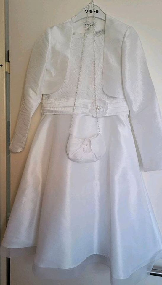 Wunderschönes Kommunionkleid, Hochzeit Blumenkind Gr 134 3 Teilig in Steinfurt