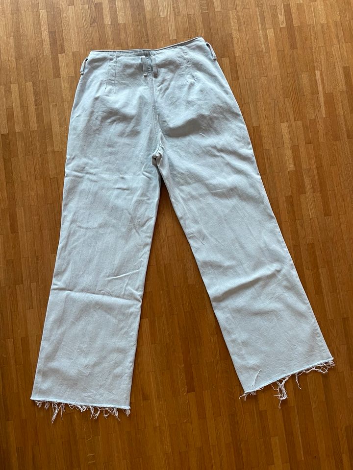 NEU! C&A Damen Jeans Gr.42 Hellblau High Loose 99% Cotton in Walldorf