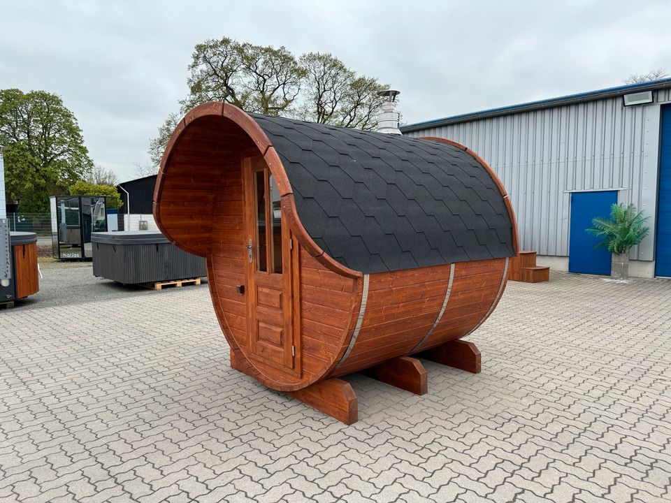 Fasssauna 2.5x2.37m SOFORT ✅ Gartensauna Außensauna Mobile Sauna in Stuhr