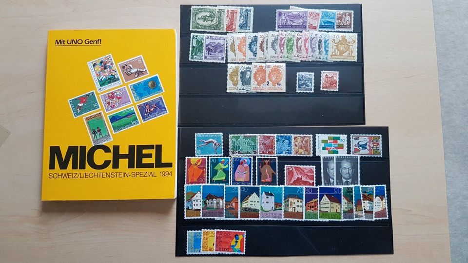 Michelkatalog Schweiz/Lichtenstein plus Briefmarken in Braunschweig