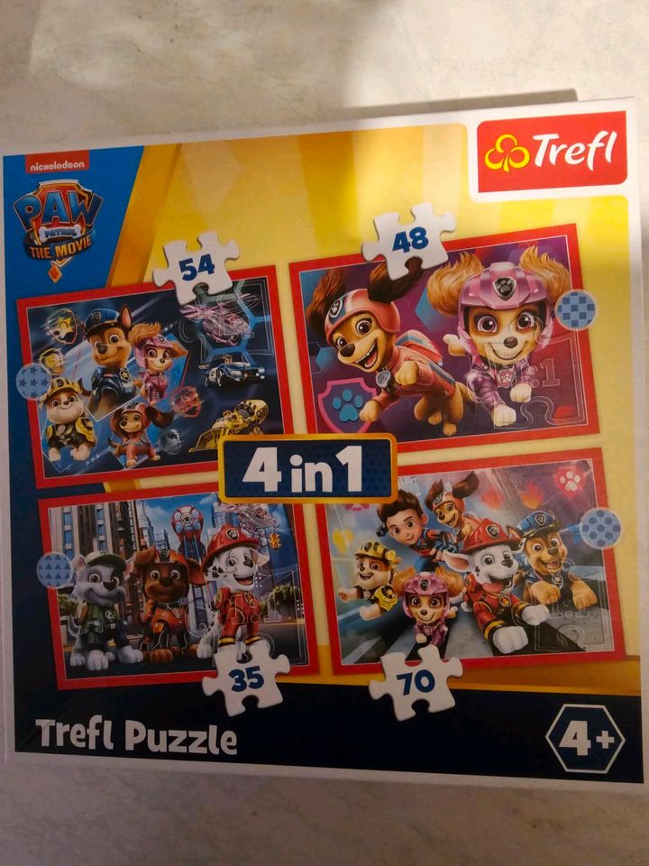 NEUWERTIGES PAW PATROL Puzzle 4 in 1, 4+ (Vollständig!) in Freystadt