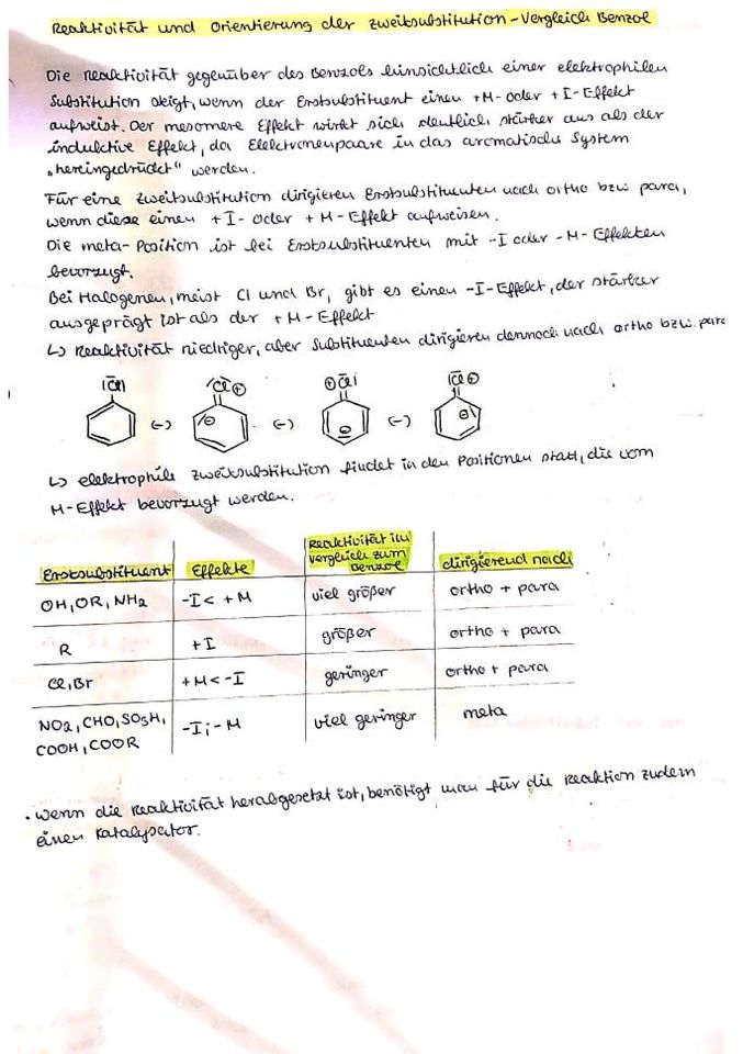 Chemie Lernzettel  Aromaten LK Hessen digital 15 Punkte in Friedrichsdorf