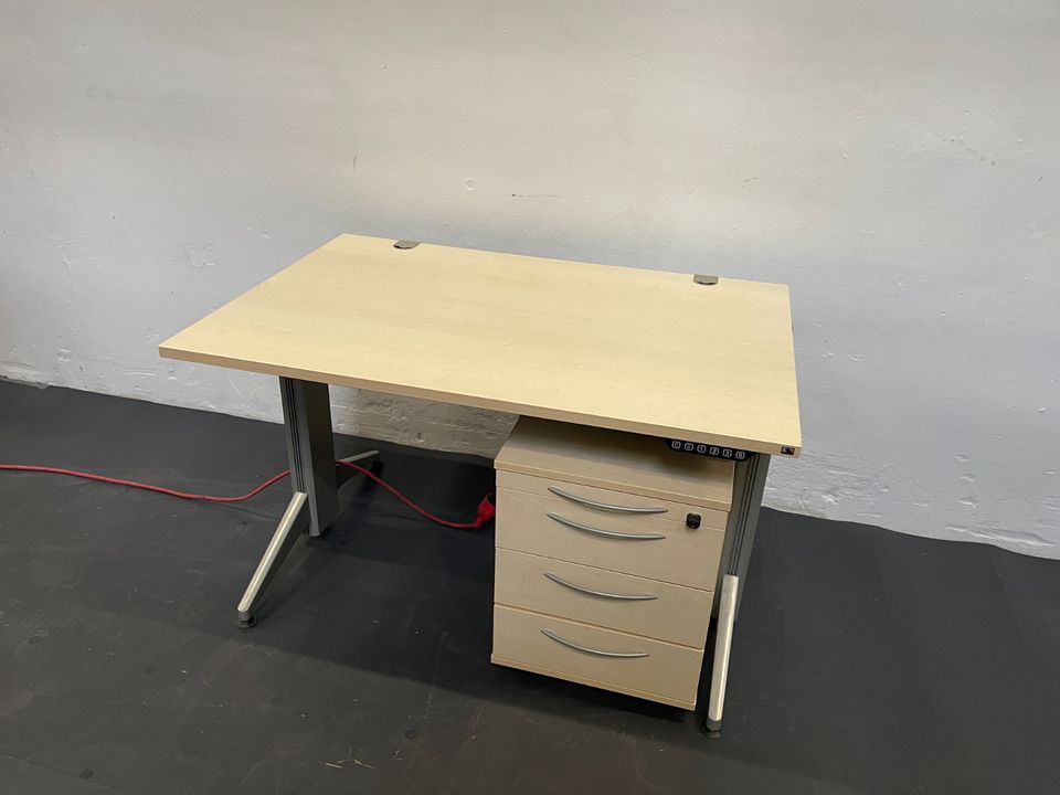 ❗️80x Top König & Neurath Rollcontainer Ahorn/ Büroeinrichtung/ Büro Set/ Aktenschrank/ Cheftisch/ elektrisch Höhenverstellbare Schreibtische/ Stehtisch/ Bürocontainer/ Hochwertig/ Unterschrank in Linden