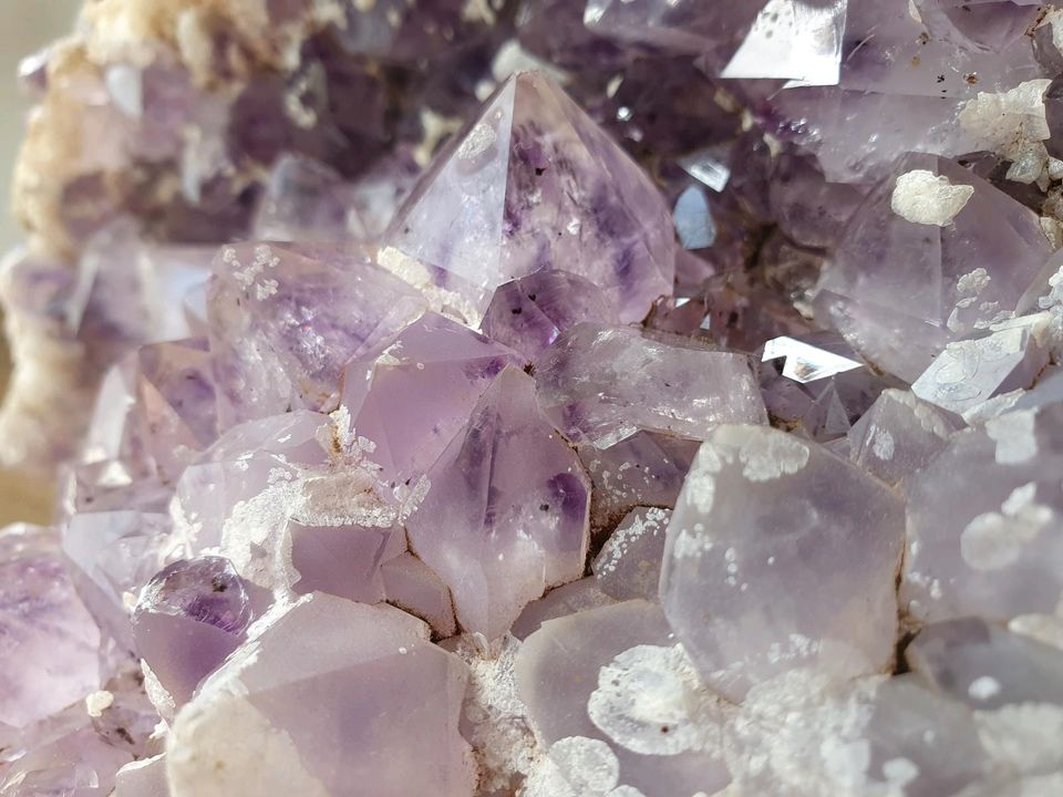 Großer Amethyst, Mineralien, Amethyst Stufe, Spitzen in Solingen