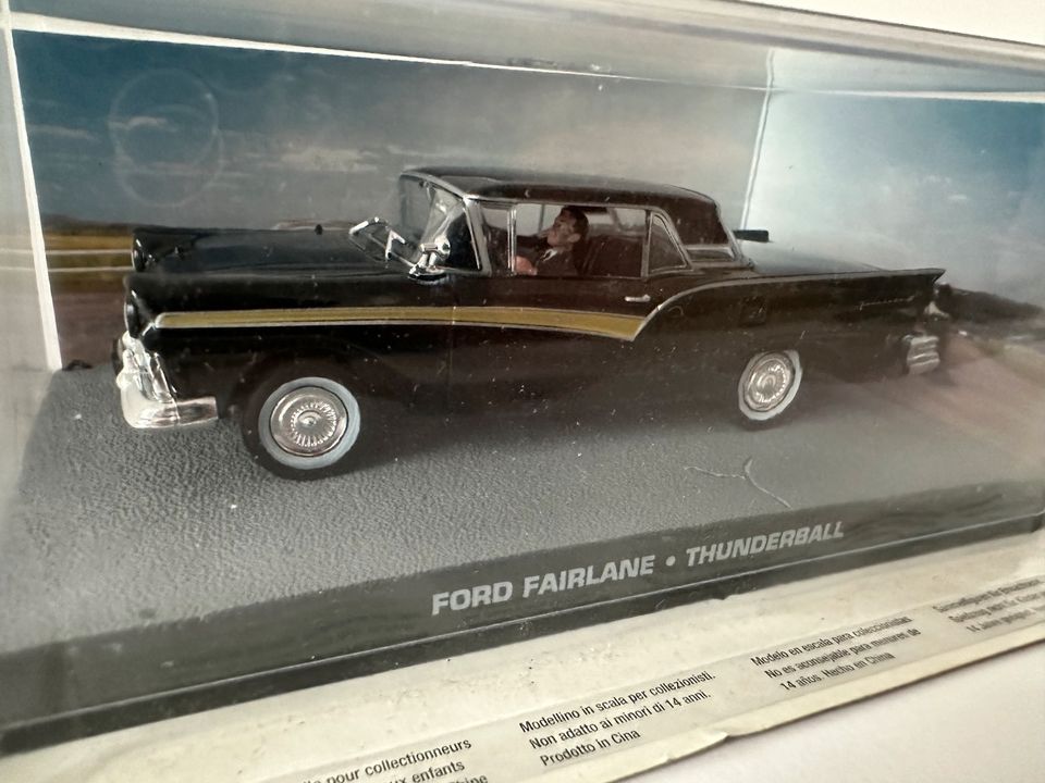 Ford Fairlane NEU 1:43 schwarz Modellbau classic car James Bond in Wetter (Ruhr)