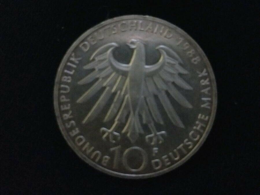 10 Deutsche Mark 1988 zum 100.Todestag von Carl Zeiss inkl. VERS. in Zirndorf