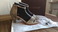 NEOSENS Sandalen Schuhe 40 Riemchen Leder beige NP149€ Pumps Bayern - Goldbach Vorschau