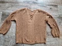 Strickpullover mit Zopfmuster, braun Niedersachsen - Delmenhorst Vorschau