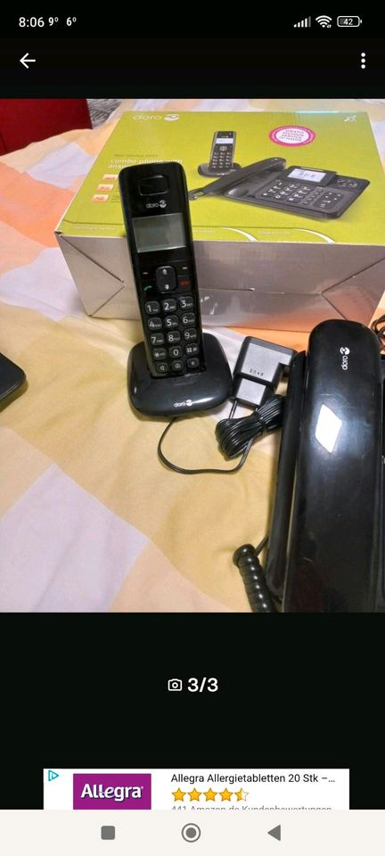 Senioren Telefonset neuwertig mit Anrufbeantworter in St. Georgen