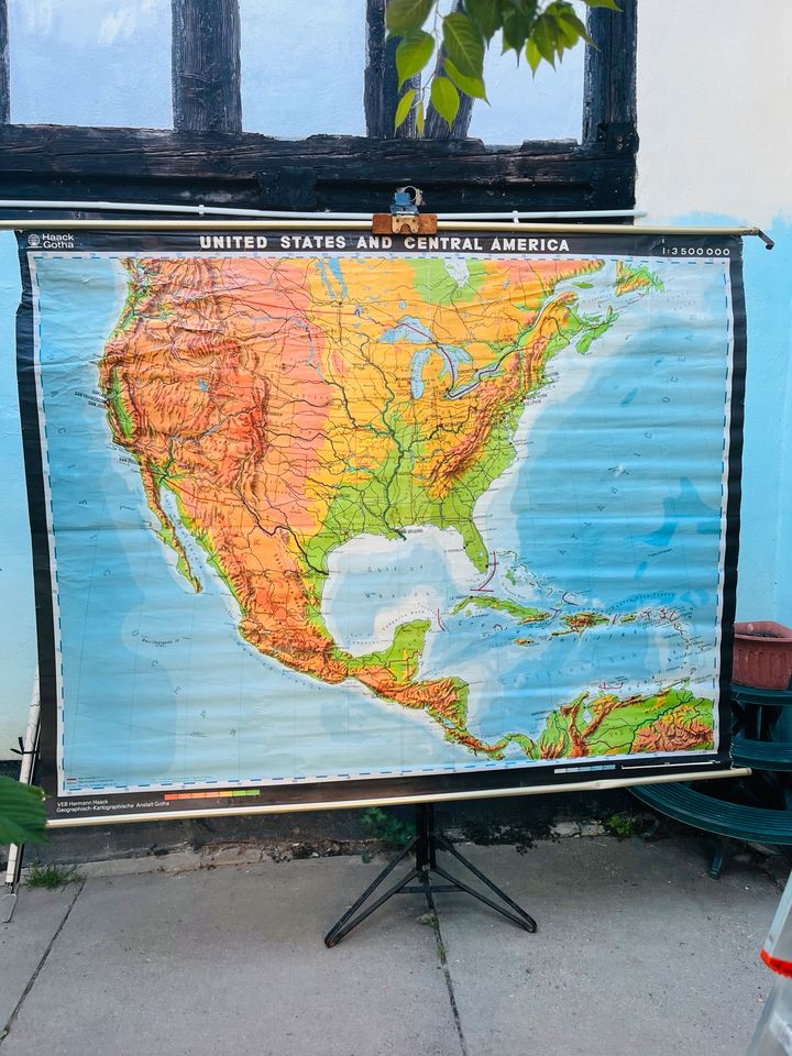 Karte Vereinigte Staaten und Mittelamerika in Mohlsdorf