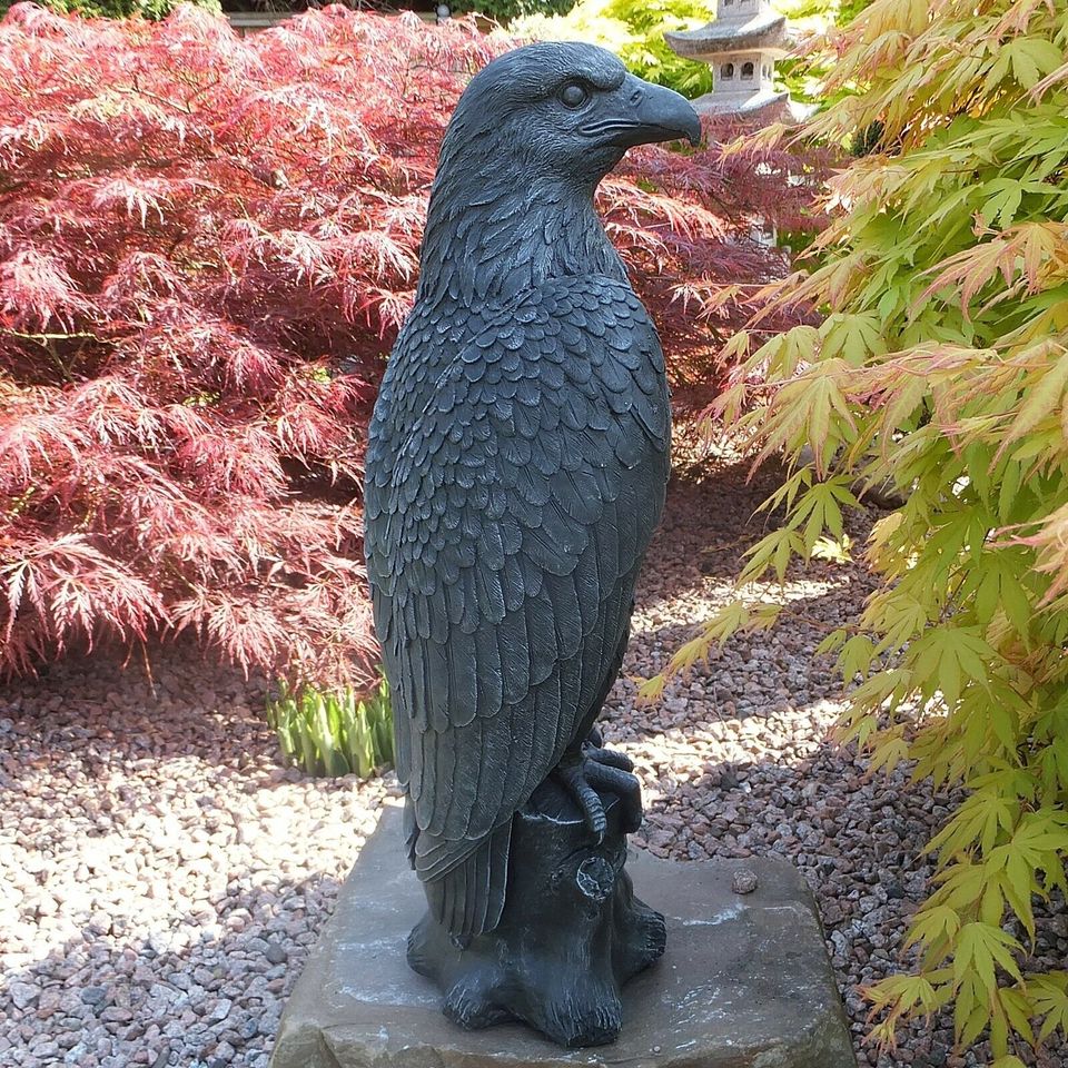 Steinfigur großer Adler Greifvogel in Korschenbroich