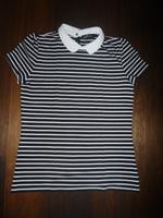 Hallhuber Tshirt schwarz weiß gestreift Polo-Kragen Gr. L Modal Essen - Essen-Ruhrhalbinsel Vorschau