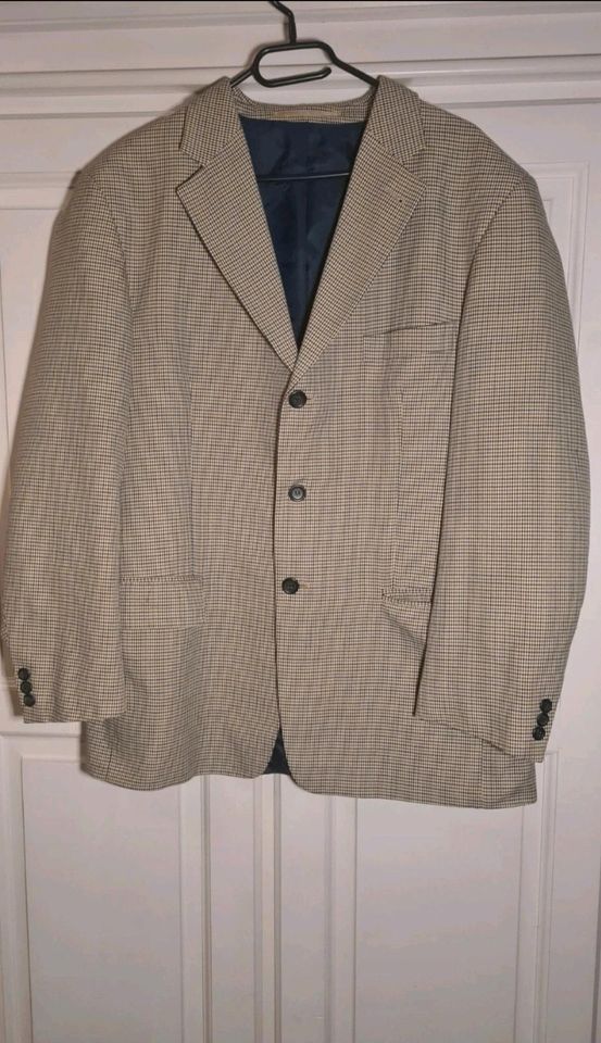 Beiger Blazer Sacko mit elegantem Muster in Uhldingen-Mühlhofen