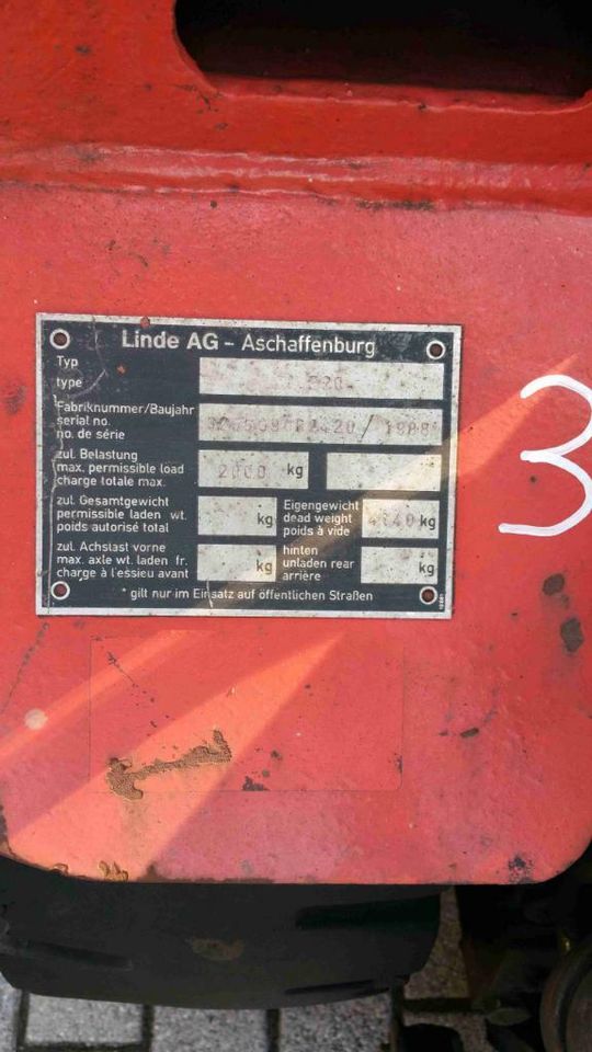 Linde E 20  Lenkachse Hinterachse in Bielefeld