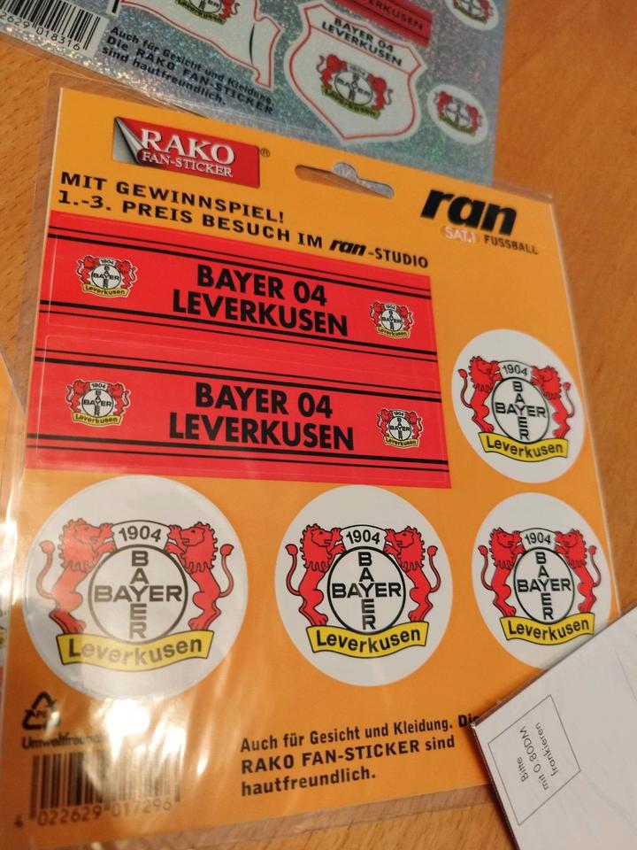 Bayer 04 Leverkusen Sticker Hannover 96 HSV Aufkleber alt ran in Hamburg