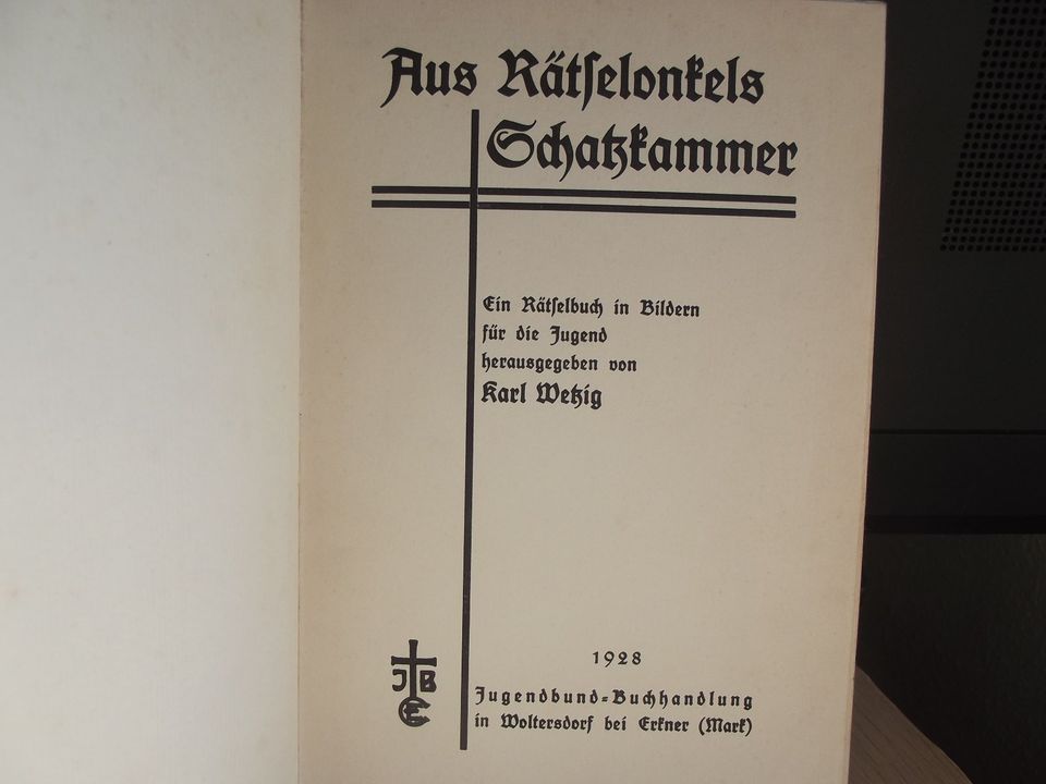 Rarität: "RVS Rätselonkels Schatzkammer" Ausgabe 1928 in Netzschkau