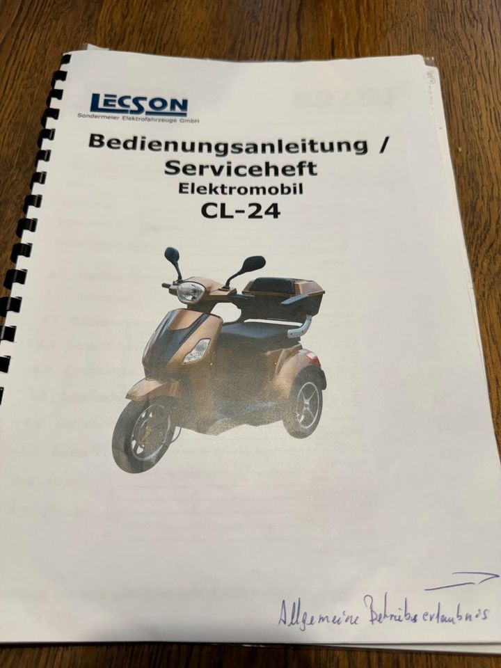 Elektromobil E-Scooter/Dreiradscooter Lecson CL-24 in Coesfeld