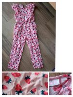 Zwillinge Jumpsuit Erdbeere 122 rosa pink Bayern - Marxheim Vorschau