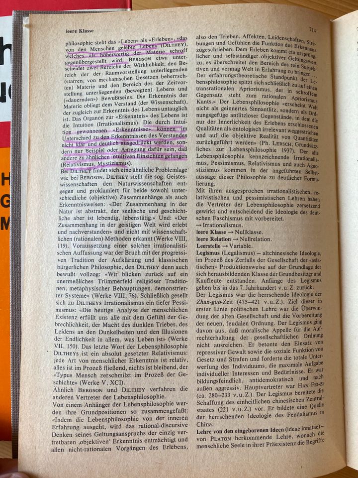 Philosophisches Wörterbuch Bd 1 + 2 DDR 1976 G. Klaus + M. Buhr in Berlin